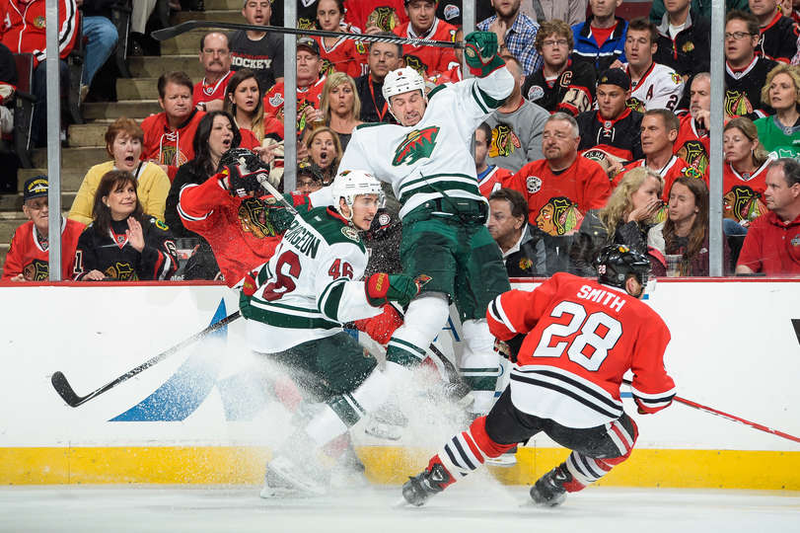The Chicago Blackhawks lead the Minnesota Wild 3-2 in their Western Conference semifinal series. (Photo: Bill Smith/NHLI)